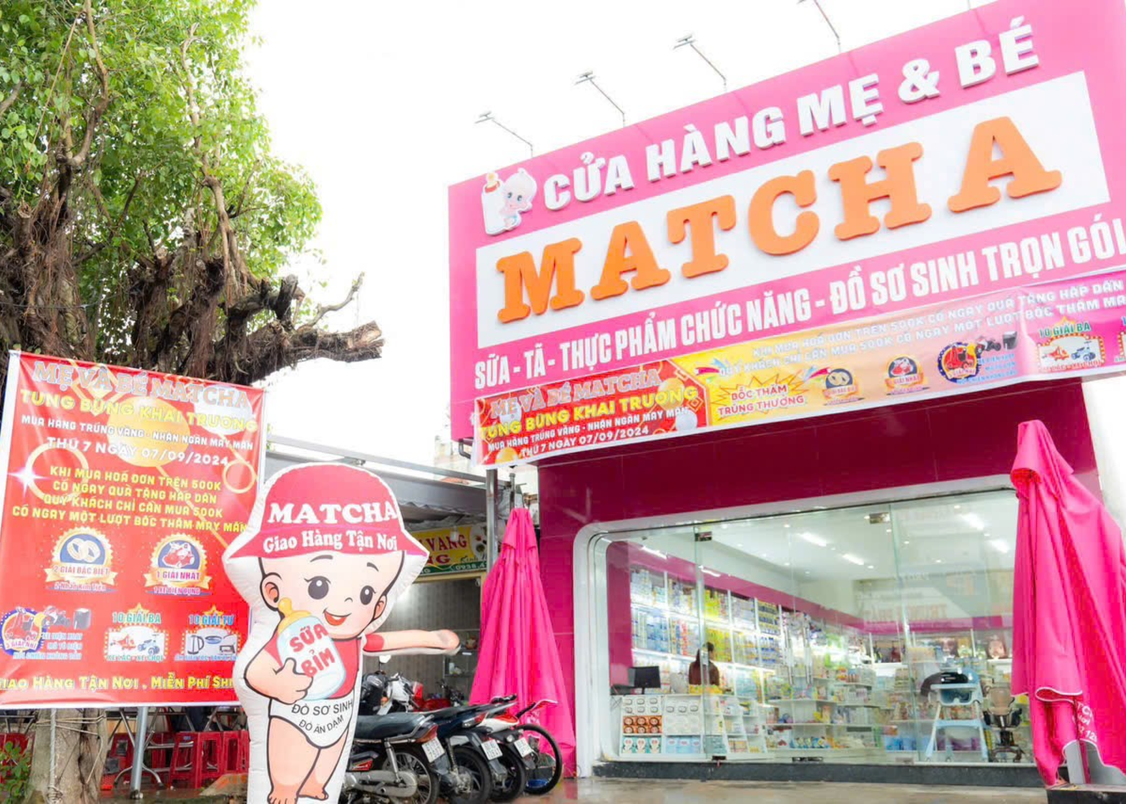 Dự án lắp đặt kệ siêu thị cho cửa hạng mẹ và bé MATCHA Đồng Nai